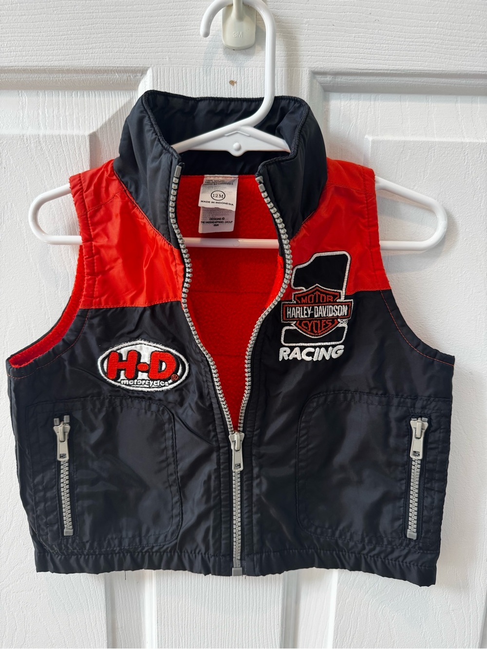 Harley-Davidson Kids Black and Red Racing Vest
